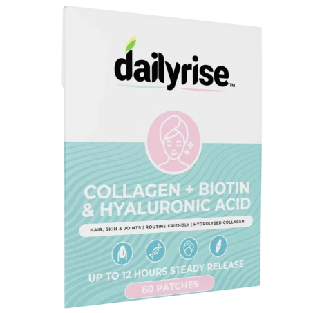 Collagen Biotin and Hyaluronic Acid Patches Dailyrise Hair Skin Joints Hydrolysed Collagen