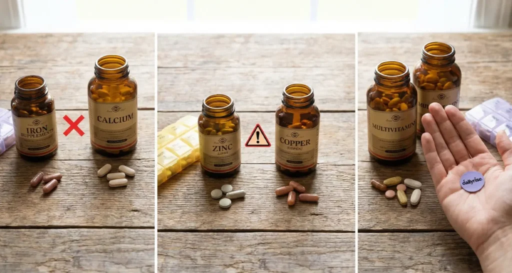 What vitamins should not be taken together Dailyrise 3